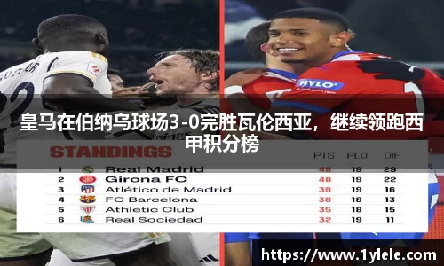 皇马在伯纳乌球场3-0完胜瓦伦西亚，继续领跑西甲积分榜